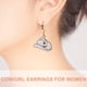 thumbnail image 4 of 1 par de pendientes de sombrero de vaquera aretes para niñas, 4 of 4