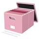 thumbnail image 1 of Caja Organizadora de Archivos Oterri Portátil Rosa con Tapa, 1 of 7