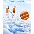 thumbnail image 2 of 3 Toalla De Microfibra De Secado Rápido Naranja, 2 of 5