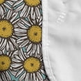 thumbnail image 4 of Yellow and White Microwave Oven Cover, Sketch Style Daisy Bouquet on Abstract Romantic Illustration, Water Resistant Organizer with Pockets Kitchen, 36" x 12", Pale Blue Marigold White, by Ambesonne, 4 of 4