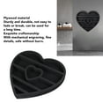 thumbnail image 3 of Wooden Floating Shelf, Mechanical Engraving Wooden  Display Shelf Heart Shape  For Restaurant For Living Room, 3 of 8