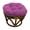 Purple, variant on Blazing Needles  18-inch Microsuede Footstool Cushion