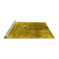 thumbnail image 2 of Ahgly Company Machine Washable Indoor Rectangle Oriental Yellow Industrial Area Rugs, 2' x 5', 2 of 4