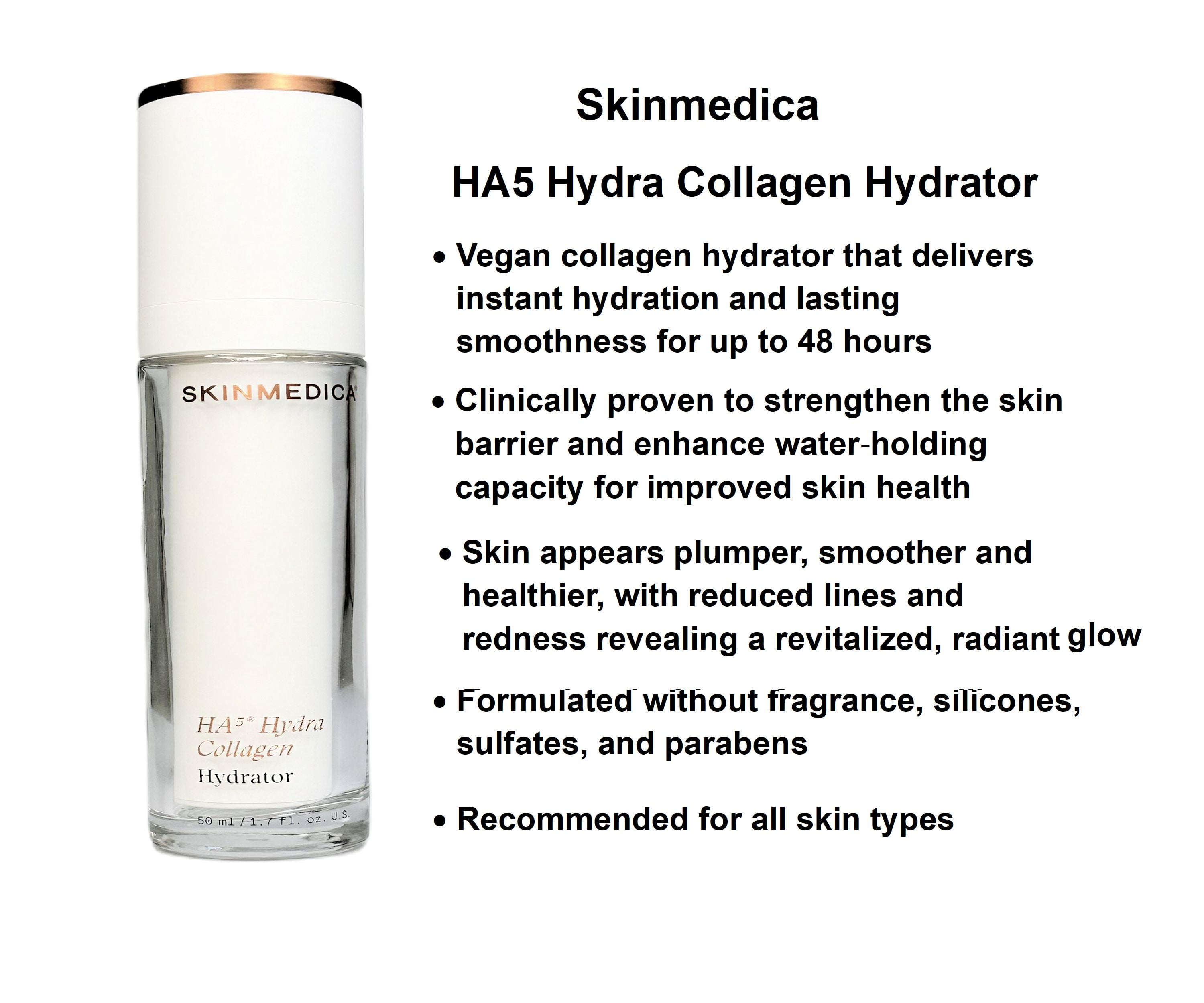 SkinMedica HA5 Hydra Vegan Collagen Hydrator 1.7 fl oz (50ml)