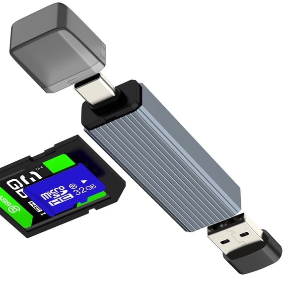 USB C to SD Card Reader for Apple OTG 3.0 Adapter for iPhone 17 16 15 Pro Max Digital Camera Micro SD TF Memory Photo Transfer MacBook Computer Compatible for Samsung for iPad Android Flash Drive