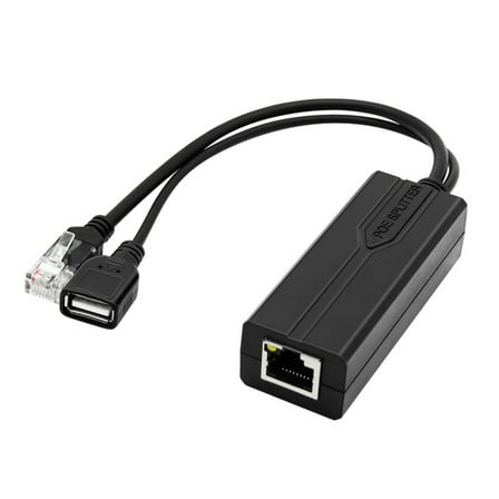 SIEYIO USB POE Splitter POE Isolators 48V to 5V Power Over Ethernet Adapter for Routers