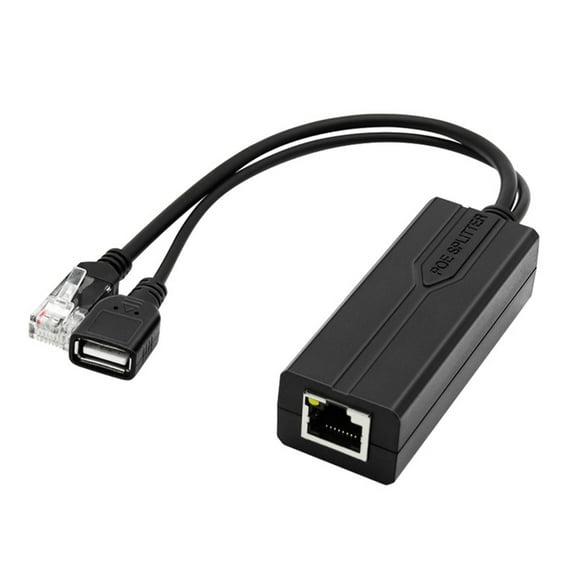 SIEYIO USB POE Splitter POE Isolators 48V to 5V Power Over Ethernet Adapter for Routers