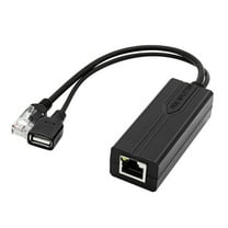 SIEYIO USB POE Splitter POE Isolators 48V to 5V Power Over Ethernet Adapter for Routers