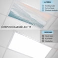 thumbnail image 3 of 1 Pack Ocean Beach Fluorescent Light Covers for Ceiling Lights Summer Waves Gradient Boho Magnetic Ceiling Light Covers Overhead Light Filters for Office Classroom Home, 3 of 9