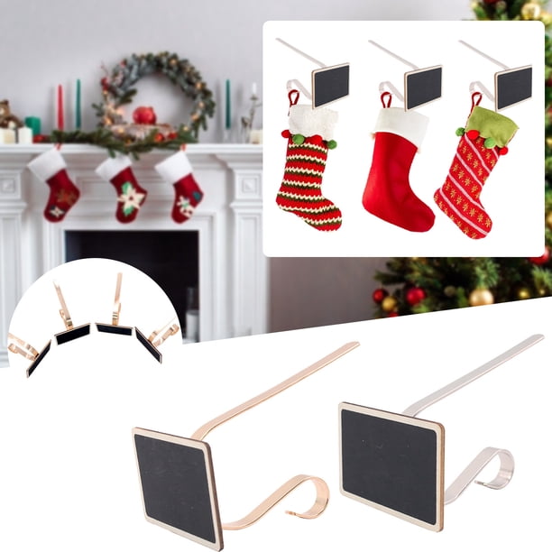 Ganchos para Medias de Navidad Personalizados onlyliua elegantes y metálicos