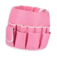 thumbnail image 3 of Organizador de herramientas tipo cubo impermeable, bolsa multibolsillos de gran capacidad para herramientas de trabajo. Rosa, 3 of 7