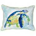 thumbnail image 3 of Betsy Drake ZP134 Blue Sea Turtle Indoor & Outdoor Throw Pillow- 20 x 24 in., 3 of 4