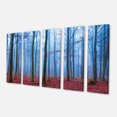 thumbnail image 2 of Forêt Brumeuse en Photo Bleue et Rose - Art Moderne sur Toile, 2 of 3