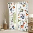 thumbnail image 3 of Castle Fairy Cute Dinosaur Curtains Pack of 2 (42x84 Each),Animal Dino Curtains Blackout, 3 of 6