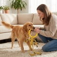 thumbnail image 5 of Likaty Dog Chew Toys for Aggressive Chewers, Indestructible Rope Dog Toy Puppy Chew Teething Toys for Large Medium Small Dogs,Yellow, 5 of 8