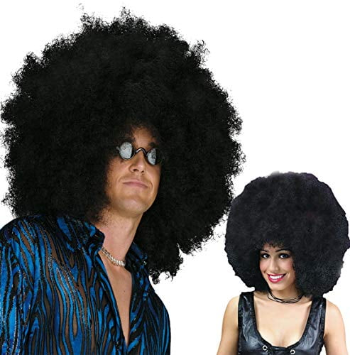 black afro wig costume
