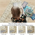 thumbnail image 3 of Findosom 2'x6' Vintage Boho Runner Rug Washable Non-slip Area Rug,Hallway Indoor Farmhouse Bedroom Kitchen Living Room Non Shedding Runner, Contemporary Low Plie Floor Carpet Doormat,Brown, 3 of 9
