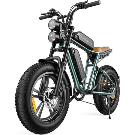 ENGWE 1000W 28MPH Moped Electric Bike 20" Fat Tire Electric Bicycle for Adults with Full Suspension Ebike,94Miles Range Off-Road Mountain Bike with Removable 48V 26Ah Lithium-Ion Battery,UL2849