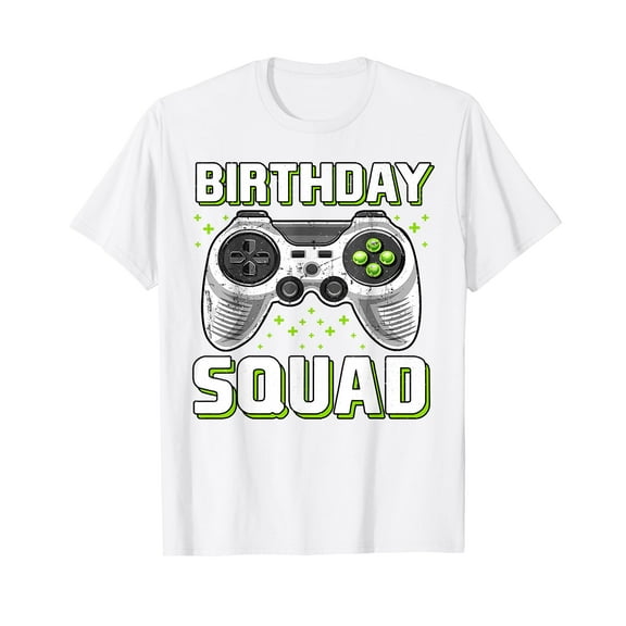 Birthday Squad Video Game Controller for Gamer Boys T-Shirt