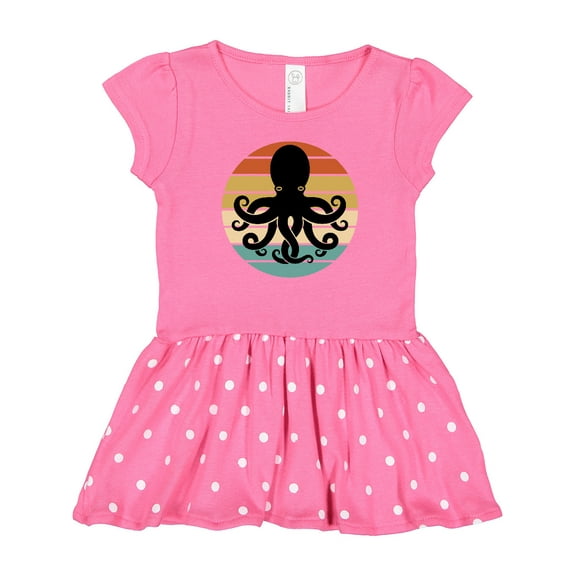 Inktastic Octopus Retro Vintage Sunset Gift Baby Girl Dress