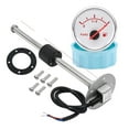 thumbnail image 1 of Fuel Level Gauge Meter 0-190 Ohm With Red Backlight 100-500mm Stainless Steel Marine Fuel Level Gauge Sensor Fit Boat Car ,High Sensitivity & Precision, 1 of 6