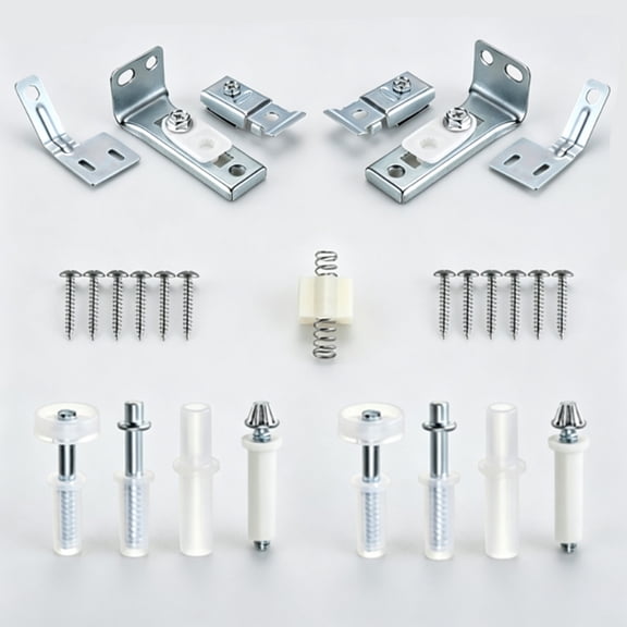 2 Pack Bifold Door Hardware Repair Kit Bifold Sliding Closet Door Hardware, Universal Folding Door Hardware Repair Kit Bifold Barn Door Repair Replacement Parts Sliding Door Repair Accessories
