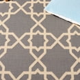 thumbnail image 6 of SAFAVIEH Courtyard Carol Geometric Indoor/Outdoor Area Rug, 7'10" x 7'10" Round, Grey/Beige, 6 of 11