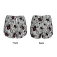 thumbnail image 3 of Fuzoiu Spiders Print Women's Athletic Shorts, Double-Layer Running Shorts with Pocket,Women's Workout Shorts for Yoga, Gym, and Workouts-XX-Large, 3 of 7
