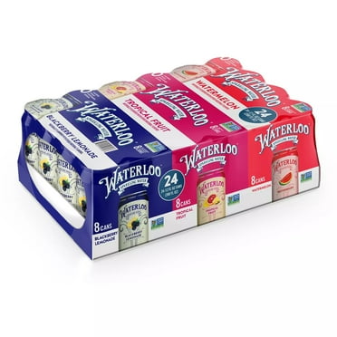 Waterloo Sparkling Water Variety Pack, 12 Fluid Ounce (Pack of 24)