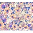 thumbnail image 3 of Challis Rayon Printed Astoria, Floral Fabric, Dress Fabric, Sewing (CORAL/GREY/PEACH, ByYard), 3 of 4