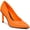 Orange SM, variant on Bar III Womens Binsa P Faux Leather Pointed Toe Heels Black 8 Medium (B,M)