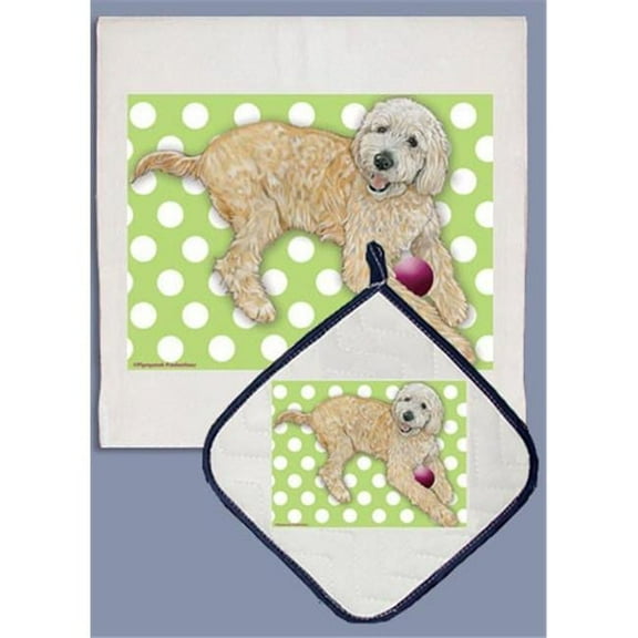 Pipsqueak Productions DP576B Doodle Dish Towel And Pot Holder Set