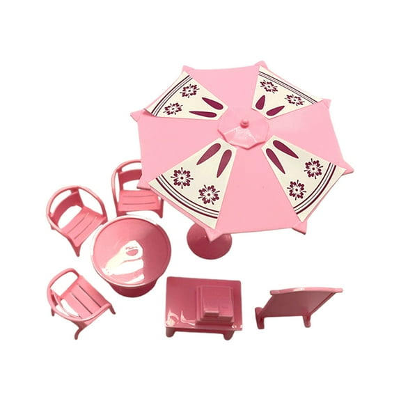 JingChun 1Pc Dollhouse Bathroom, Dollhouse Miniature Furniture Toys, Mini Bathtub Toilet Mirror Wash Basin Model, Dollhouse Accessories Photo Props, Tiny House Decorations