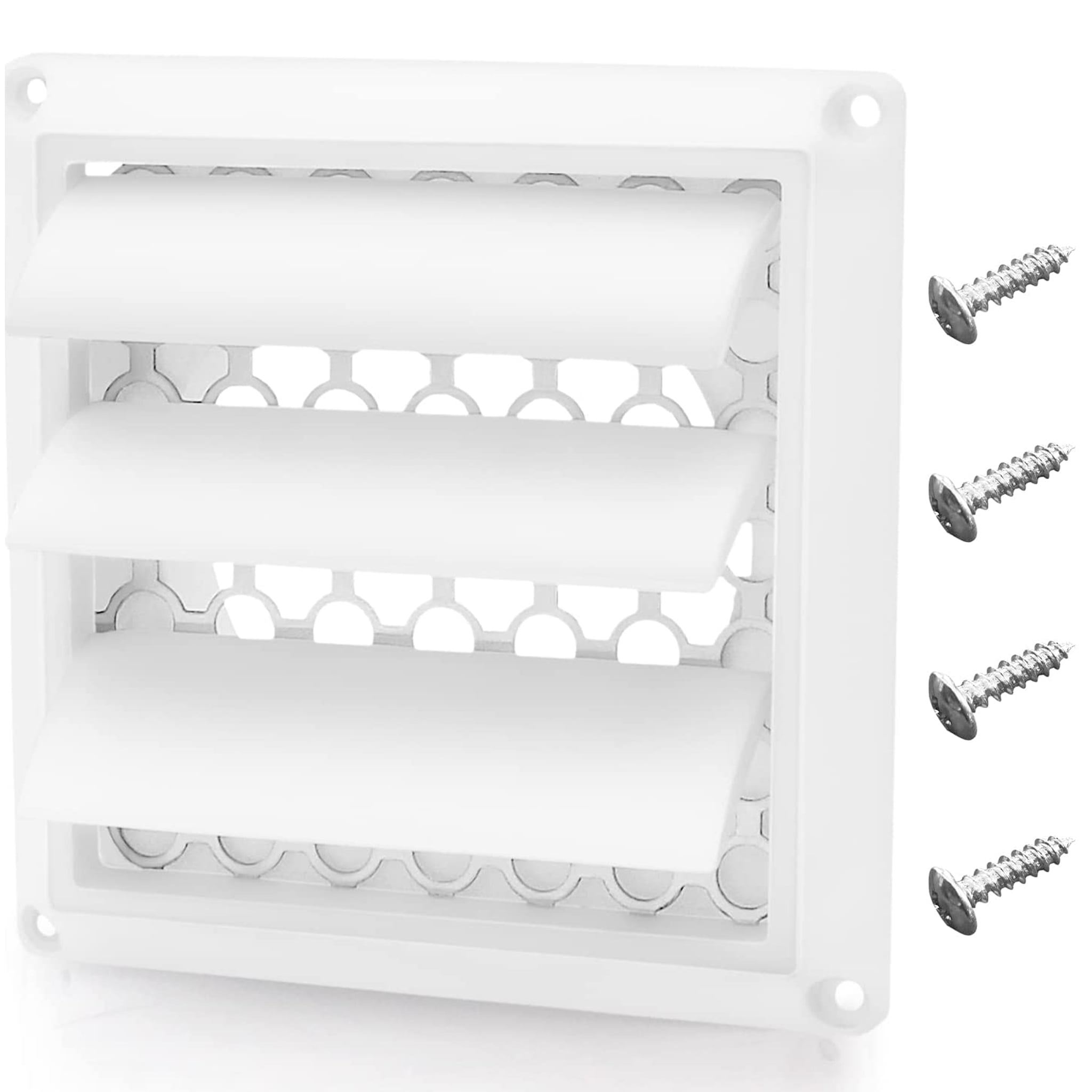 Beaquicy 4" Dryer Vent Cover Outdoor with Metal Screen for 4 Inch Dryer Vent Hose