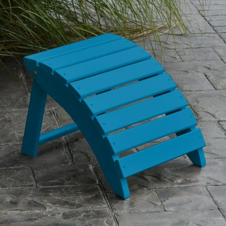 A & L Furniture Yellow Pine Folding Ottoman