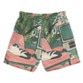 thumbnail image 7 of FORMRS Boys Swim Trunks Quick Dry Mesh Liner Boardshorts Sizes XS-XL, Pink and White Cat, 7 of 7