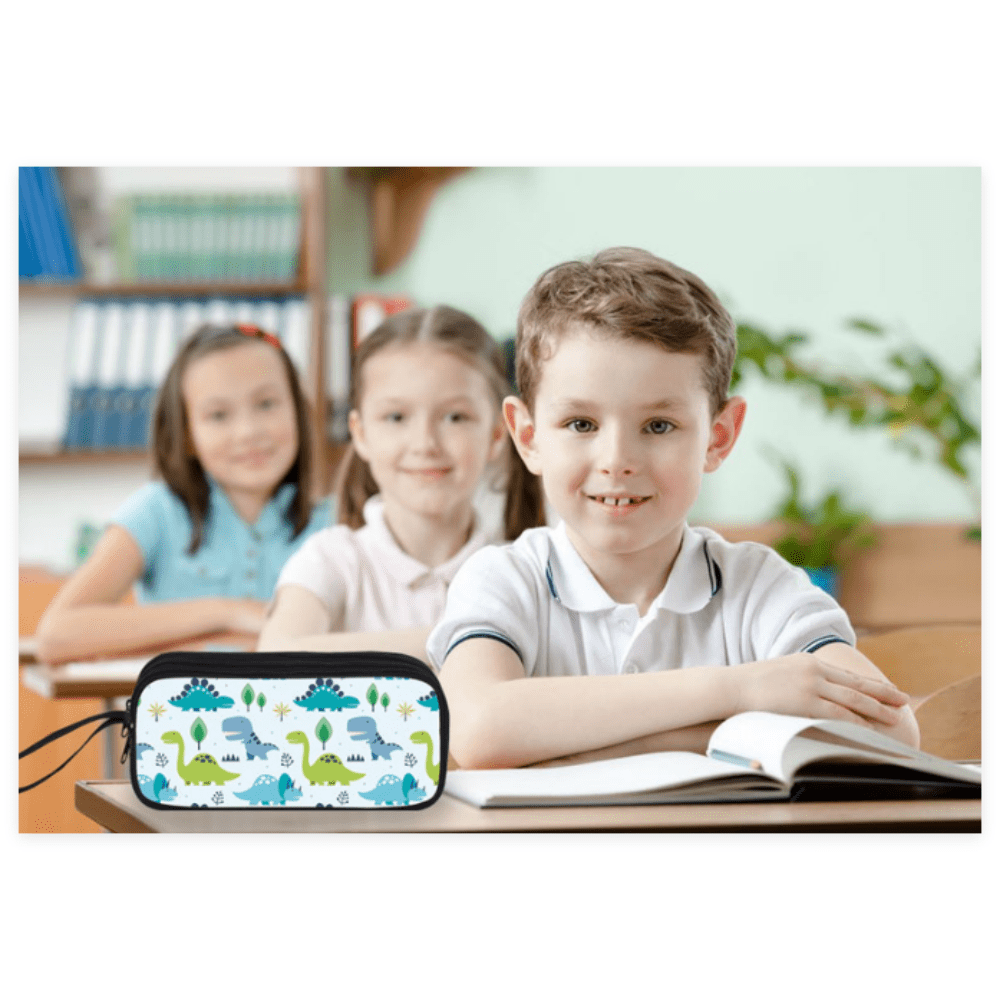 5 pcs Sublimation Blank Polyester Pencil Cases Hand-held Pencil Cases Suitable for Students To Use For Heat Transfer Print(red)