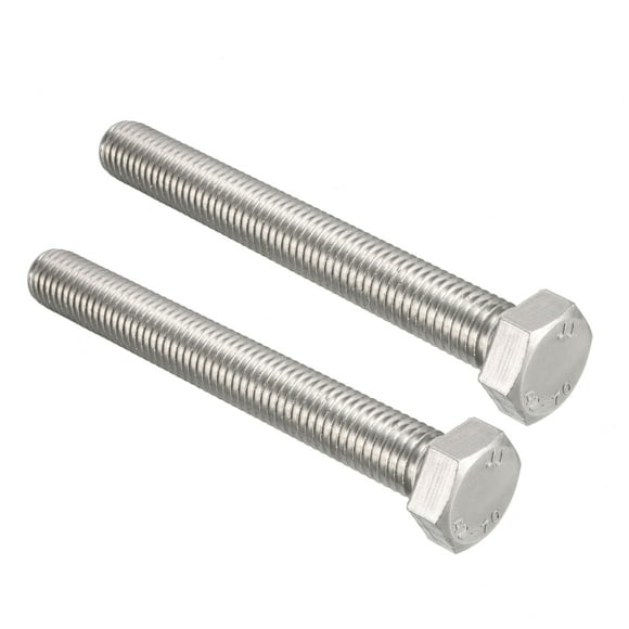 Unique Bargains M12 Thread 100mm 304 Stainless Steel Hex Head Screws Bolts 2pcs