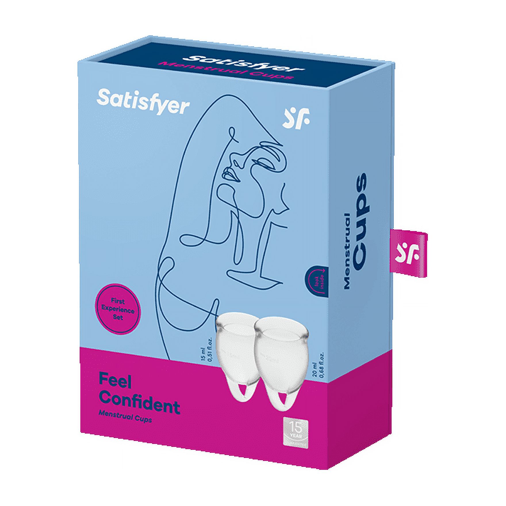 Satisfyer Feel Confident Menstrual Cup, Transparent