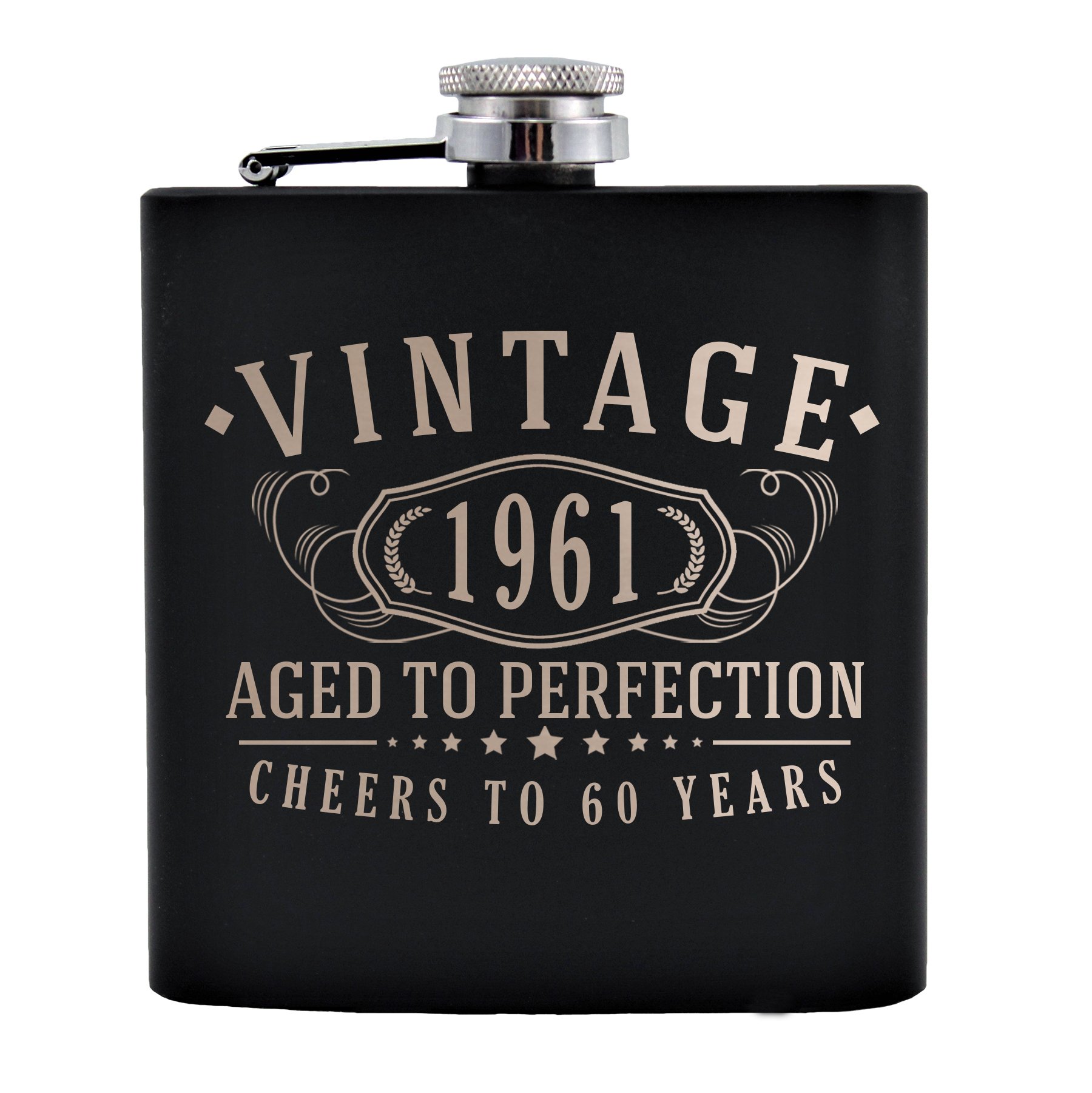 Happy 60th Birthday Flask Gift Set