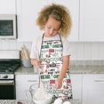 thumbnail image 4 of Multicolor Christmas Pattern Kids Aprons for Girls and Boys,Adjustable Neck Strap Toddler Aprons for Kids Cooking Baking, 4 of 7