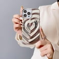 thumbnail image 5 of iPhone 14 Pro Love Heart Case, Fashion Cute Soft Silicone Electroplate Silver 3D Heart Water Ripple Bling Glitter Shockproof Women Girls Case Cover for iPhone 14 Pro, 5 of 16