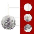 thumbnail image 4 of Ceramic Christmas Ornament Purple Christmas Tree Xmas Tree Ornaments Christmas Decorations Ornament Christmas Tree New Year Party Decorations Supplies, 4 of 8