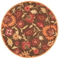 thumbnail image 5 of SAFAVIEH Blossom Madelyn Floral Flowers Wool Area Rug, Brown/Multi, 8' x 10', 5 of 11