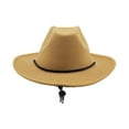 thumbnail image 2 of Cowboy Hat Photo Props Sun Hat Cowgirl Hats for Performance Party Engagement Light Brown, 2 of 9
