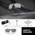 thumbnail image 3 of Oakley OO9188 Flak 2.0 XL Rectangle Shaped Polarized Sunglasses for Men - Includes Official Eyewear Kit - Steel Frame with Prizm Black Lens, 3 of 6