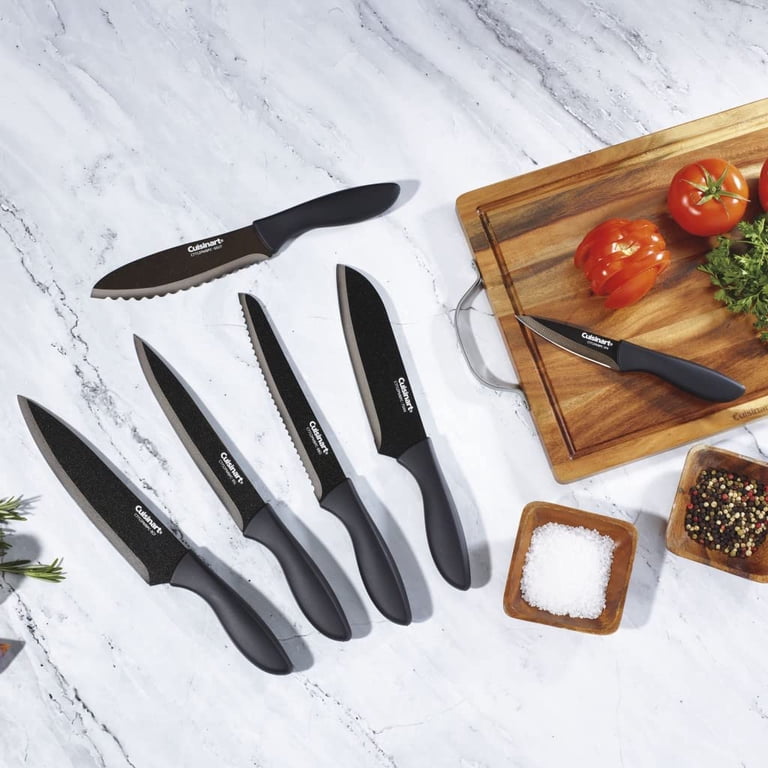 Cuisinart C55 Set 6 Coltelli Da Bistecca Con Rivestimento In Ceramica – Lame In Acciaio Inox, Antaderenti, Neri, Con Garanzia A Vita - 3