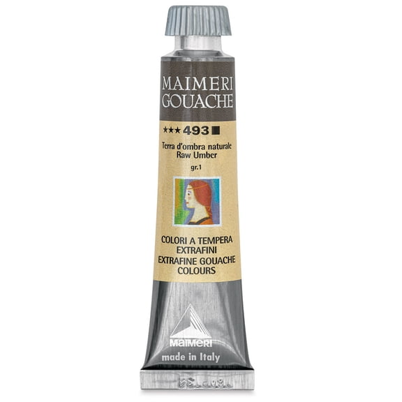 Maimeri Artist Gouache - Raw Umber, 20 ml tube