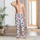 thumbnail image 2 of Fotbe Watermelon Pantalones de Pijama para Hombre, Pantalones de Dormir, Pantalones de Casa con Cintura Ajustable y Bolsillos-Small, 2 of 6