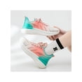 thumbnail image 4 of Frontwalk Unisex Athletic Shoes Color Block Sneakers Lace Up Running Shoe Jogging Lightweight Trainers Mens Mesh Sport Sneaker Pink(Woman) 5.5, 4 of 6